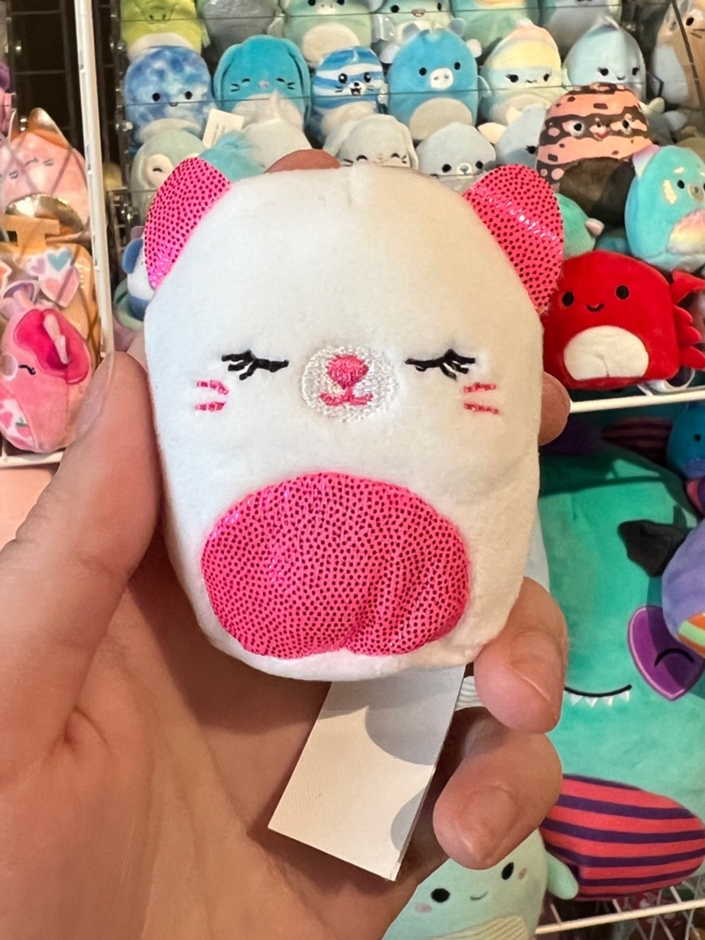 Squishmallows Squishville SV Carmen the White Cat 2” Stuffed Plush (Series 4)